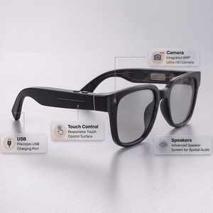 Bulk Wholesale Smart AI Glasses Tech Eyewear Video Sunglasses with 8MP Camera Translation Call