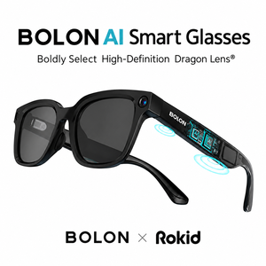 BOLON Co-branded AI Smart Glasses Video-capable Shooting Stylish Wireless for Audio Voice-controlled Real-time