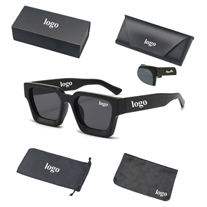 2026 Thick Black High Quality Men's Oem Sunglasses Manufacturer Logo Custom Men Uv400 Fashion Square Sunglasses Women