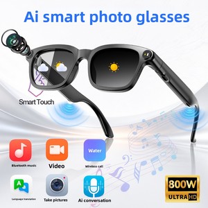 8MP Camera New Adaptive Head Circumference Size AI Smart Glasses