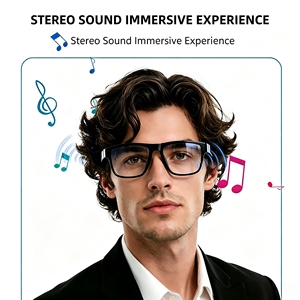 A02 Smart Glasses 5.3 Wireless Audio Sunglasses Touch Control Built in Mic for Music Calls Driving
