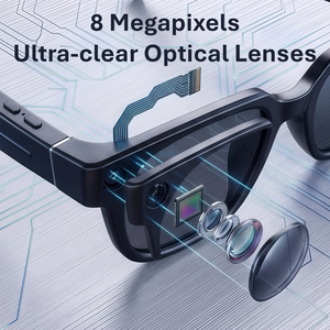 OEM ODM Smart AI Glasses Translation Eyewear Video Glasses with 8MP Camera Voice Call Recording