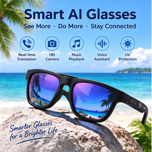 Wireless Smart AI Glasses HD Camera Real-time Translation
