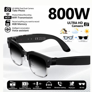 W630 Smart Glasses with 8MP Camera Call Video Record Photography WIFI Anti-blue Light Business Real-time Translation AI Glasses