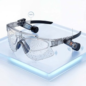 Bone Conduction Smart Glasses BT5.3 Open Ear Audio IPX5 Waterproof 9hrs Playback Anti UV Cycling Eyewear Sport Running Music