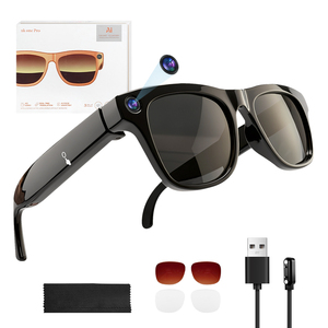 2026 Newest AI Image Recognition Camera Glasses AR Translator Intelligent Glasses Camera Wireless Professional BT Camera Glasses